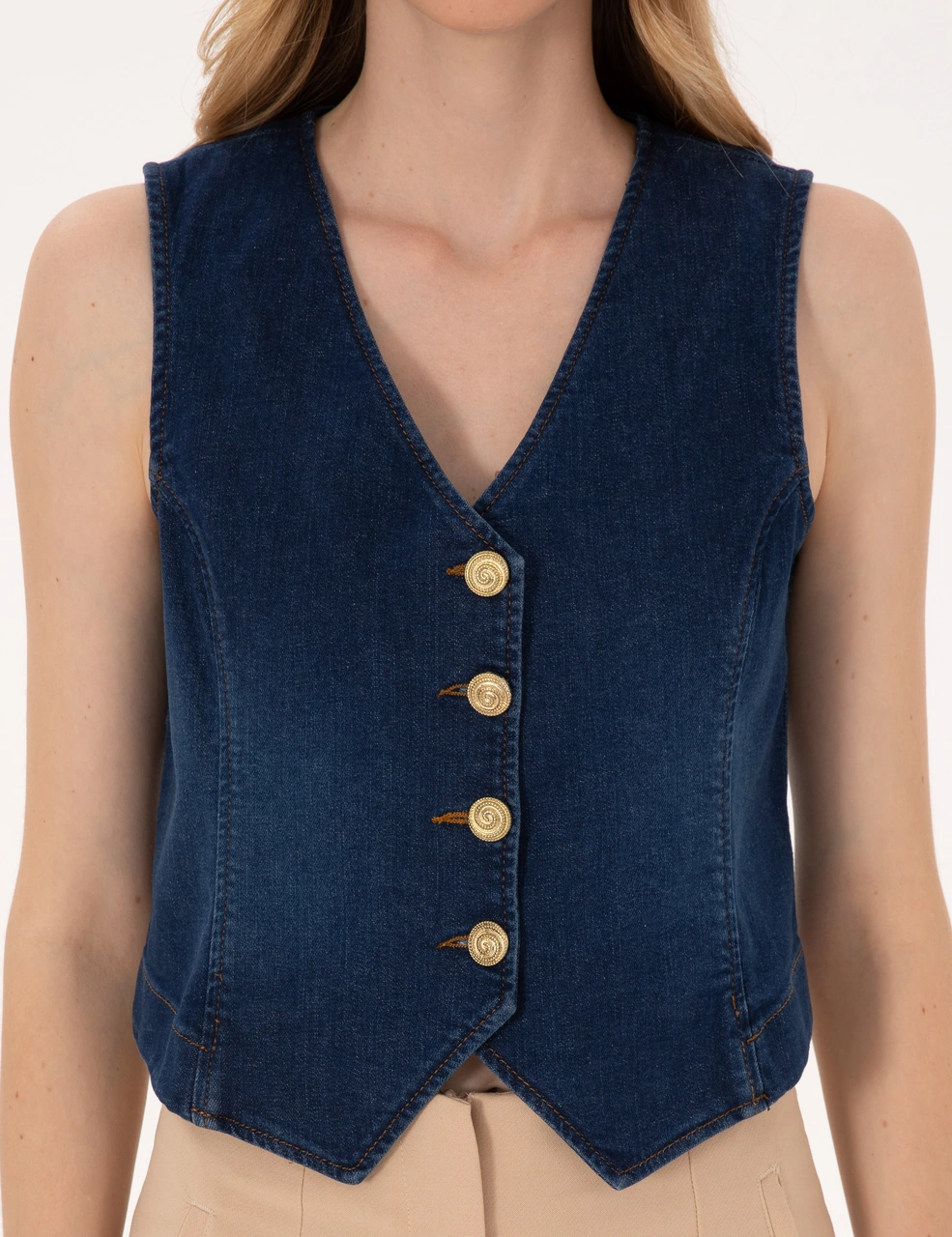 Pierre Cardin Kadın Koyu Mavi Ceket Denim 50310552-vr032