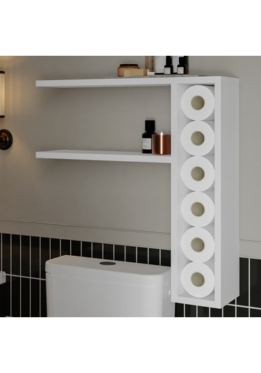 Tiny Duvar Rafı Duvara Monte, Modern Tasarım Beyaz