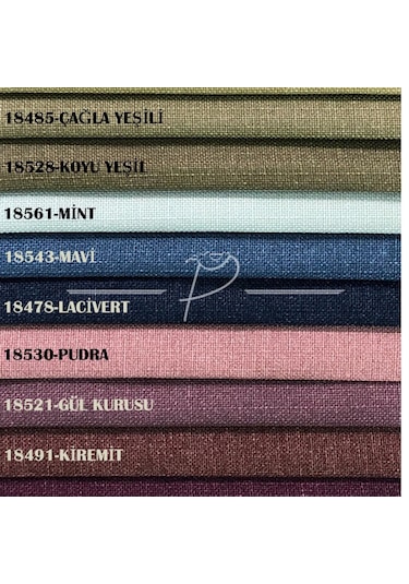 Fon Perde Kapsüllü Kuşgözü Keten Fonluk Aplim Desen