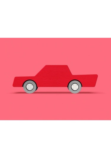 Waytoplay - Back & Forth Car - Red - Araba - Kırmızı