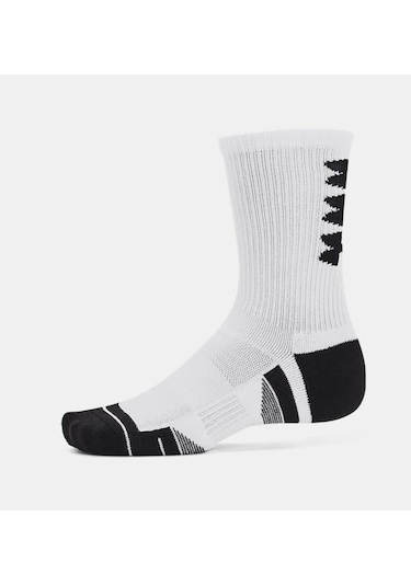 Under Armour Performance Tech Nov 3pk Crew Mid Çorap-31778 Beyaz
