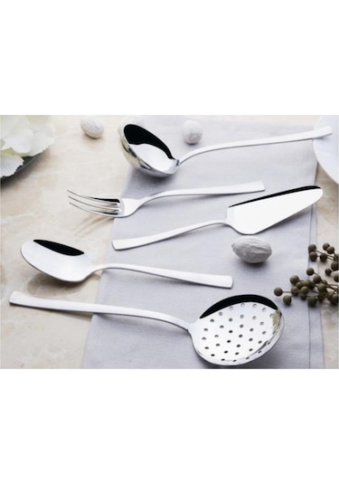 Deniz Servis Kepçe Takımı 5 Parça Servis Seti Sunumu