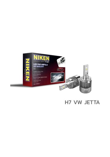Nıken 12v H7 Csp Led Xenon Far Ampul Seti 6500k 4000 Lümen Vw Jetta