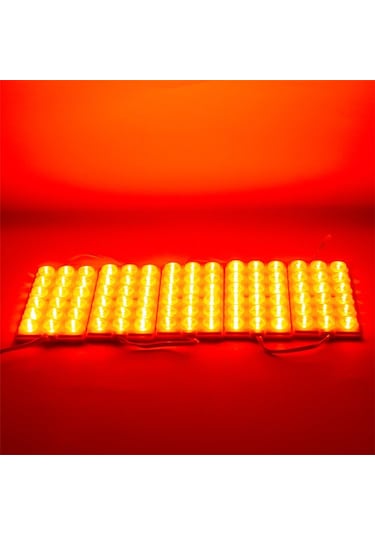 12 Volt Kırmızı Modül Led 6 Watt 10 Adet 10410
