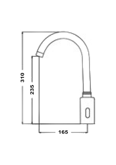 Gms Ft004 Tek Girişli Fotoselli Sensörlü Lavabo Eviye Bataryası