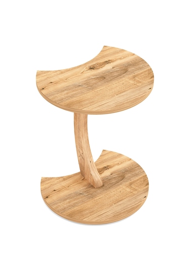 Jet Tekerlekli C Sehpa Koltuk Sehpası Yan Sehpa Zigon Sehpa Servis Sehpası Atlantik Çam