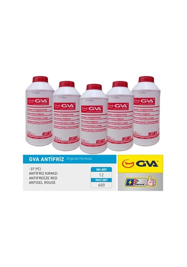 Gva Antifriz 1.5 Lt -37 C Kırmızı Long Life Koli 12 Ad Organık IS00-GVA 9930122