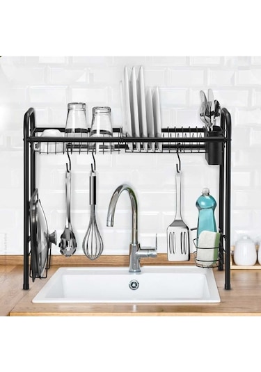 Suntel Mini Bulaşıklık & Bulaşık Kurutma Matı - Pratik Ve Bulaşıklık Siyah