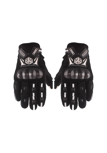 Motosiklet Eldiveni Carbon Fiber Koruma Aşınmaya Karşı Dirençli Telefon Dokunmatik Motor Eldiven