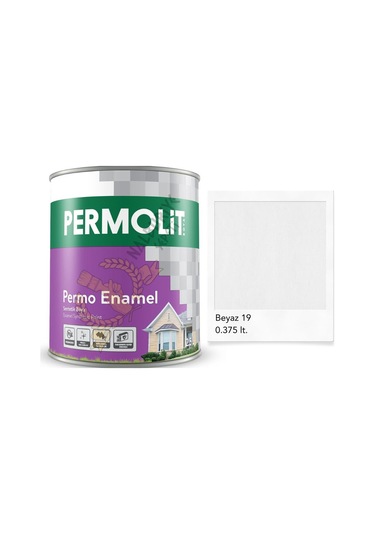 Permolit Enamel Sentetik Yağlı Boya Beyaz 0.375 Lt. 350 ML