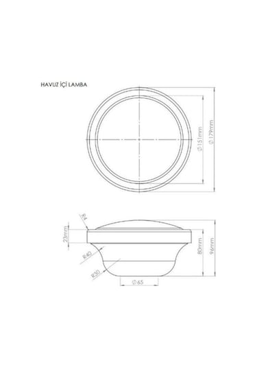 30 Watt Beyaz Smd Led Havuz Ampulu / Par 56