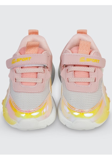 Civil Sport Kız Çocuk Spor Ayakkabı 21-25 Numara Pudra Pudra