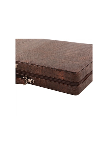 Deri Çantalı Tavla Orta Boy