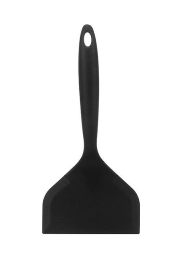 Siyah 1 Adet Silikon Spatula Mutfak Eşyaları Sığır Eti Yumurta Mutfak Kazıyıcı Geniş Pizza Pişirme Aracı Kürek Yapışmaz Spatula Pişirme Gereçleri