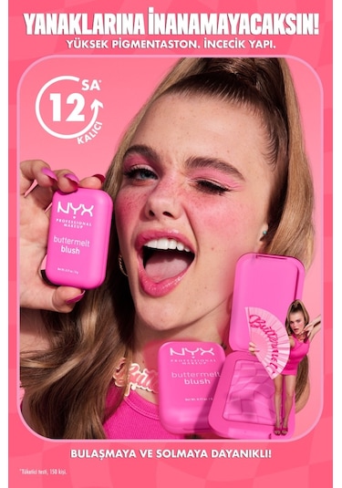 Nyx Professional Makeup Buttermelt Blush Kremsi Pudra Allık 02 Butta Together