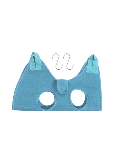 Venturemart Kedi Köpek Tımarlama Torbası - Tırnak Kesme, Anti-scratch, Isırık Düzeltme, Kısıtlama Çantası - Mavi Set,