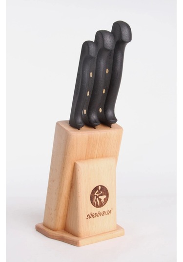 Sürdövbisa 61040 3'lü Plastik Perçinli Sap Mutfak Seti Çok Renkli