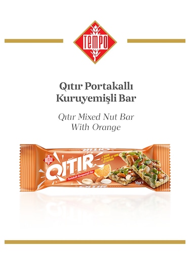 Portakallı Kuruyemişli Bar 30 G X 12 Adet