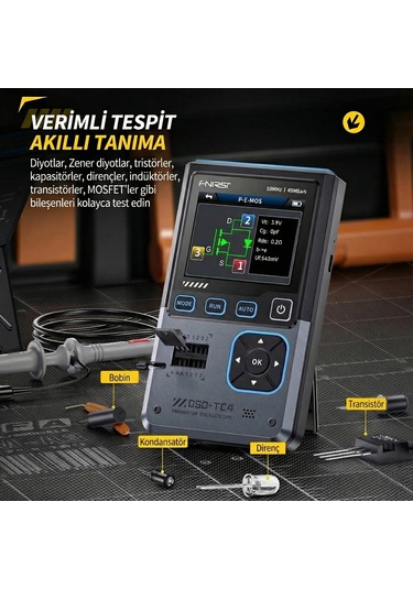 Fnırsı Dso-tc4 10mhz 48ms/s 3'ü 1 Arada Osiloskop Transistör Test Ve Sinyal Jeneratörü