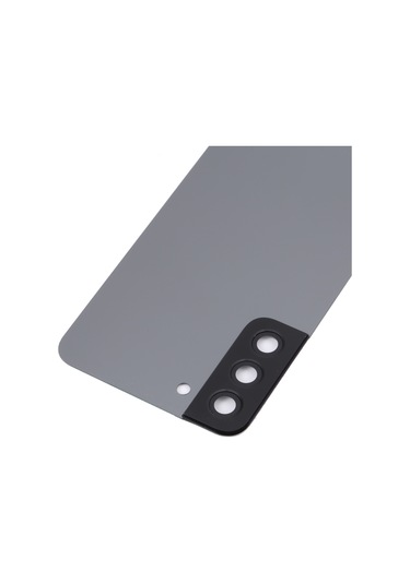 Samsung Galaxy Uyumlu S22 5g Sm-s906b İçin Kamera Lens Kapaklı Arka Kapak Gri Gri