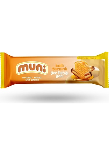 Muni Ballı Tarçınlı Yer Fıstığı Barı 12 x 40 G