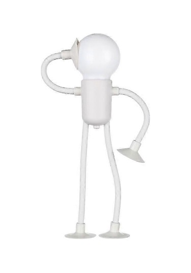 Kalıplanabilir Komik Sporcu Gece Lambası Düğme Pil Masa Lambası Çok Yönlü Mini Lamba Yaratıcı Süs Vakum Adsorpsiyon Çok Renkli