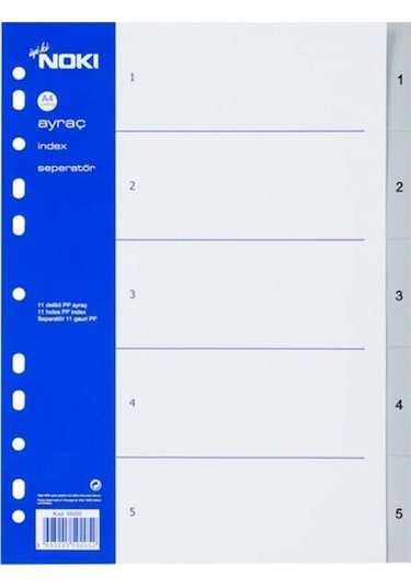 Ayraç 1-5 Rakamlı - 6 Adet