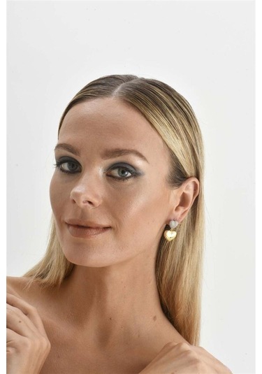 İki Kalpli 925 Ayar Gümüş Küpe-1325