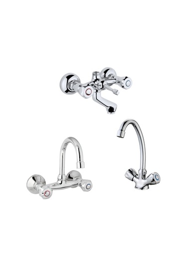 Erce Klasik Banyo Lavabo + Eviye Bataryası