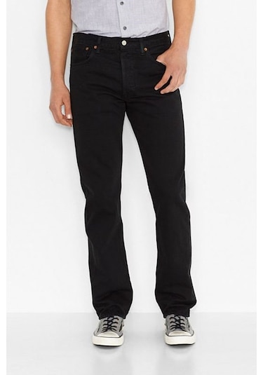 Levi's 501 Original Erkek Jean Siyah Kot Pantolon - A7735-0019
