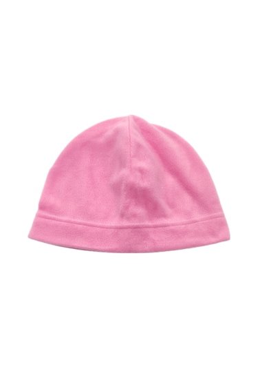 Unisex Pembe Kışlık Yumuşak Dokulu Polar Bere