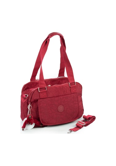 571 Krinkıl/klinkır Su Geçirmez İthal Kumaş Çok Gözlü Anne Okul Postacı El Omuz Çantası Bordo 9-5c Bordo