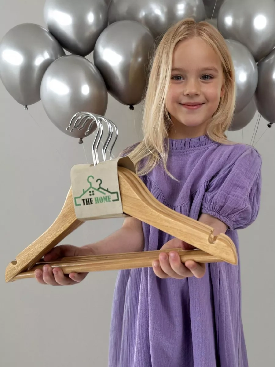 The H0me Çocuklar İçin Ahşap Askı Seti 5 Parça 137153726 Aromatik