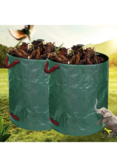 Bahçe Atık Torbası Büyük Kapasiteli Bahçe Çantası Kullanımlık Su