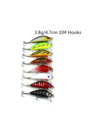 Hengjıa Set002 43 Parça Payet Seti Metal Payetler Sahte Yem Taze Levrek Balıkçılık Yem Seti, Uzunluk: 5 İla 10.5cm, Kutulu