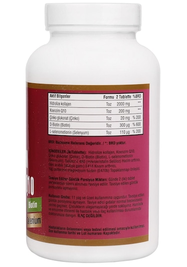 Ncs  Collagen Biotin Çinko Selenyum Coenzyme Q-10 90 Tablet