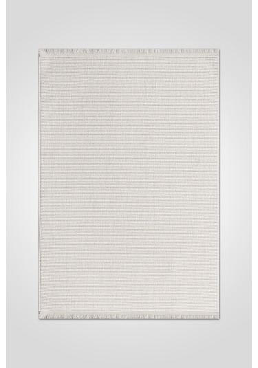 Ecolle Modern Halı Dayanıklı, Yumuşak Dokulu, Dokuma Taban, Tozumaz Krem