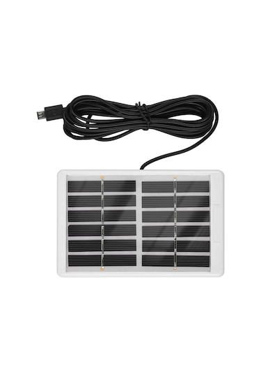 Mufunye 6v 1.2w Polikristal Güneş Paneli - 3m Kablolu Micro Usb Güneş Şarj Cihazı, Plastik Çerçeve İle Lamine Tasarım