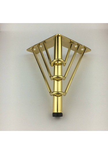 18 Cm Venüs Model Gold Metal Mobilya, Dolap, Koltuk, Tv Ünitesi Ayakları 4 Adet