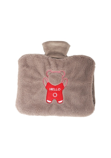 1500ML Karikatür Ayı Doldurulabilir Sıcak Su Torbası Kahverengi