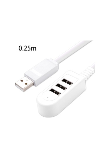 Springsun Usb 3.0 Hub 3 Portlu, Hızlı Veri Transferi, Isı Dağıtımı, 0.25m Kablolu, Beyaz, Taşınabilir, Plug & Play