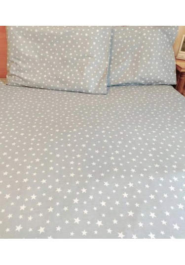 Totem Desenli Lastikli Çarşaf Seti - Tek/ Çift/ Battal Boy Açık Gri