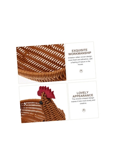 Dokuma Rattan Sepet Rattan Depolama Sepeti Hasır Meyve Sepeti Ekmek Servis Hasır