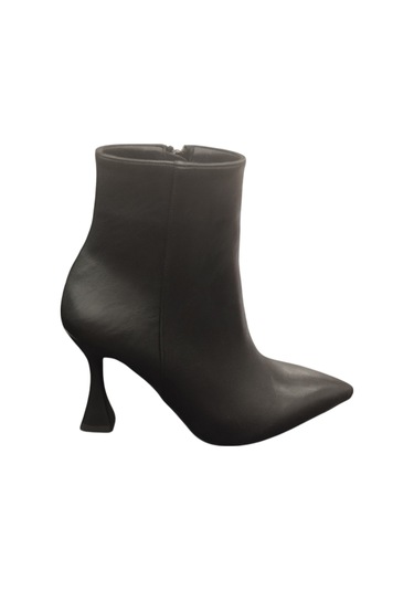 Ventes 02206z Fermuarlı Sivri Burun Cm İnce Topuk Günlük Hafif Şık Tasarım Kadın Bot Siyah