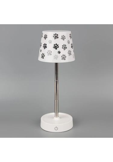 Willowhaven White Paw Yaratıcı Masa Lambası Taşınabilir Ayarlanabilir Işıklı Usb Şarjlı Sensörlü Gece Lambası Füme