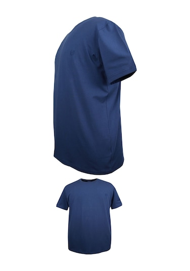 Battal Boy % 100 Pamuk 115 Kilo-150 Kilo Arası İçin Uygun Bedenli Bisiklet Yaka Düz Tişört İndigo İndigo Battal Boy % 100 Pamuk 115 Kilo-150 Kilo Arası İçin Uygun Bedenli Bisiklet Yaka Düz Tişört İndigo İndigo