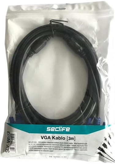 Seclife SLV-VG03 VGA Kablo 3 M