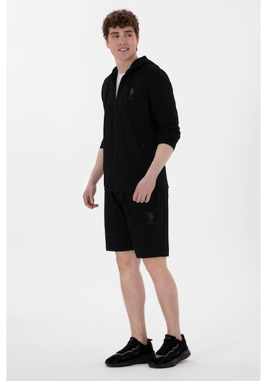 U.S. Polo Assn. Erkek Siyah Örme Şort 50300078-VR046
