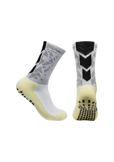 Lemestar Tüm Mevsimler İçin Spor Çorabı - Beyaz Tek Çift - Fitness Ve Vücut Geliştirme İçin Nilon Malzeme Beyaz