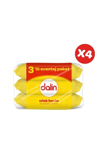 Dalin Islak Temizleme Mendili 56Lı (3 Lü Paket) X 4 Adet